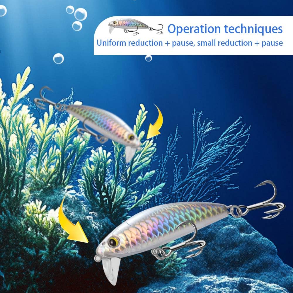 1 Pieza Señuelos De Pesca Que Se Hunden, Señuelos Pesca, 7.5G Plantillas De Cebos De Pescado Giratorios Duros De Metal Para Perca De Trucha Lucio De Lubina De Salmón