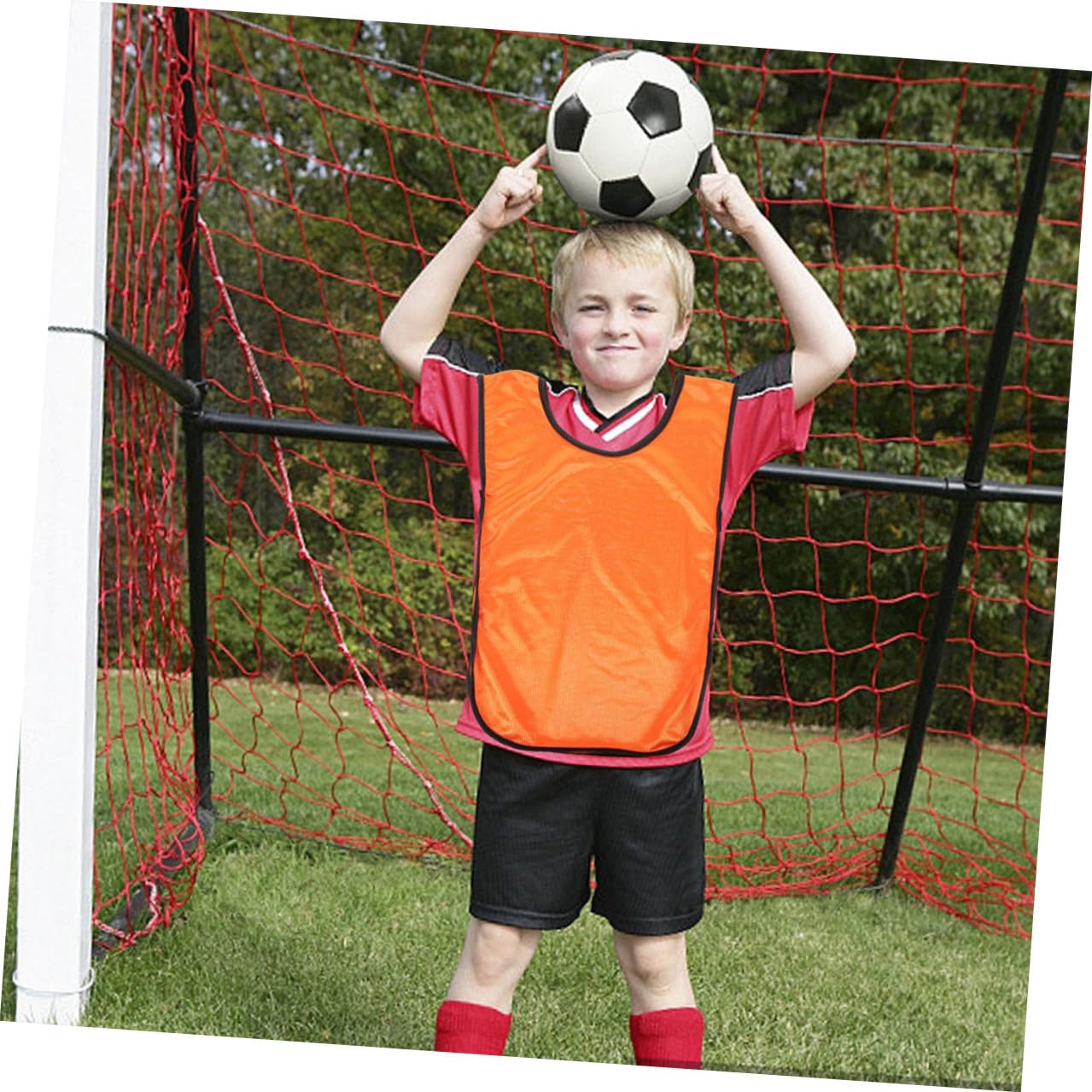 10 Chalecos de Entrenamiento de Fútbol y Traje de Entrenamiento de Baloncesto, Petos Deportivos de Poliéster, Transpirables, Secado Rápido Correas Flexibles para Niños