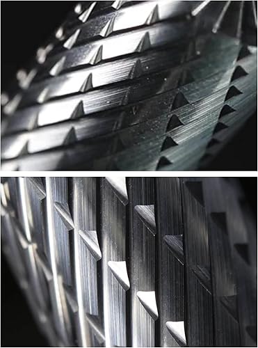 Miniatura 2 de Juego de fresas de carburo de 14 de pulgada, vástago de 14 pulgadas, 1 unidad, diámetro de cabeza de 12 pulgadas, punta de bola, cilíndrico,