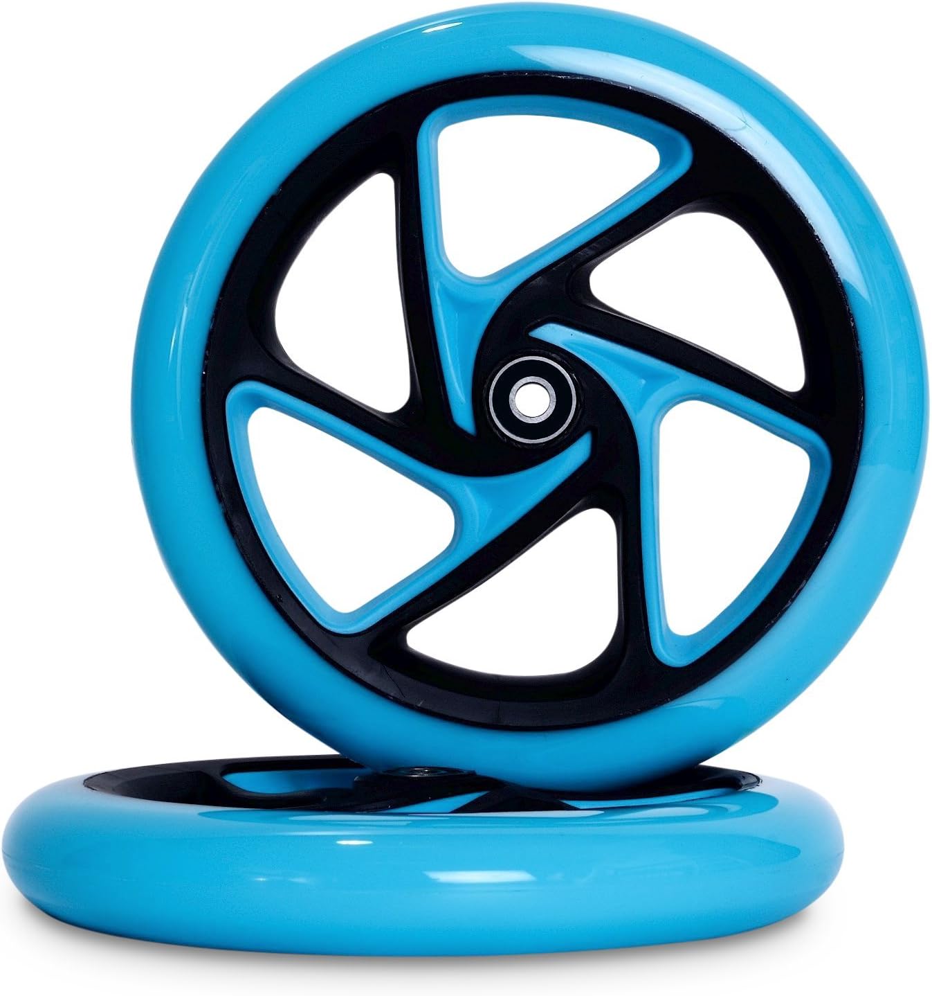 W1420 200mm (8") Polyurethane Replacement Scooter Wheels with Bearings.
