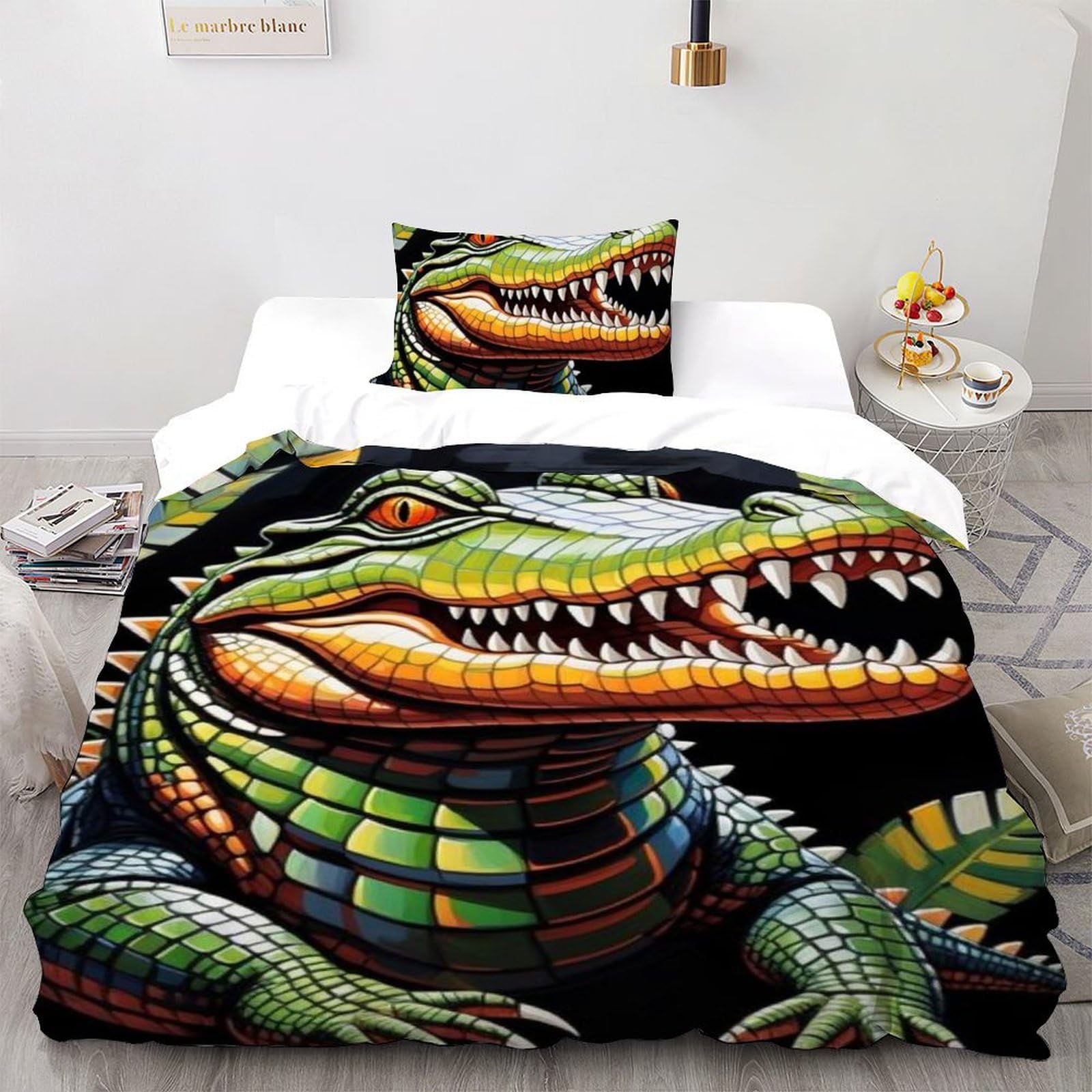 Housse de couette animaux imprimé 3D pour décorer la chambre garçon