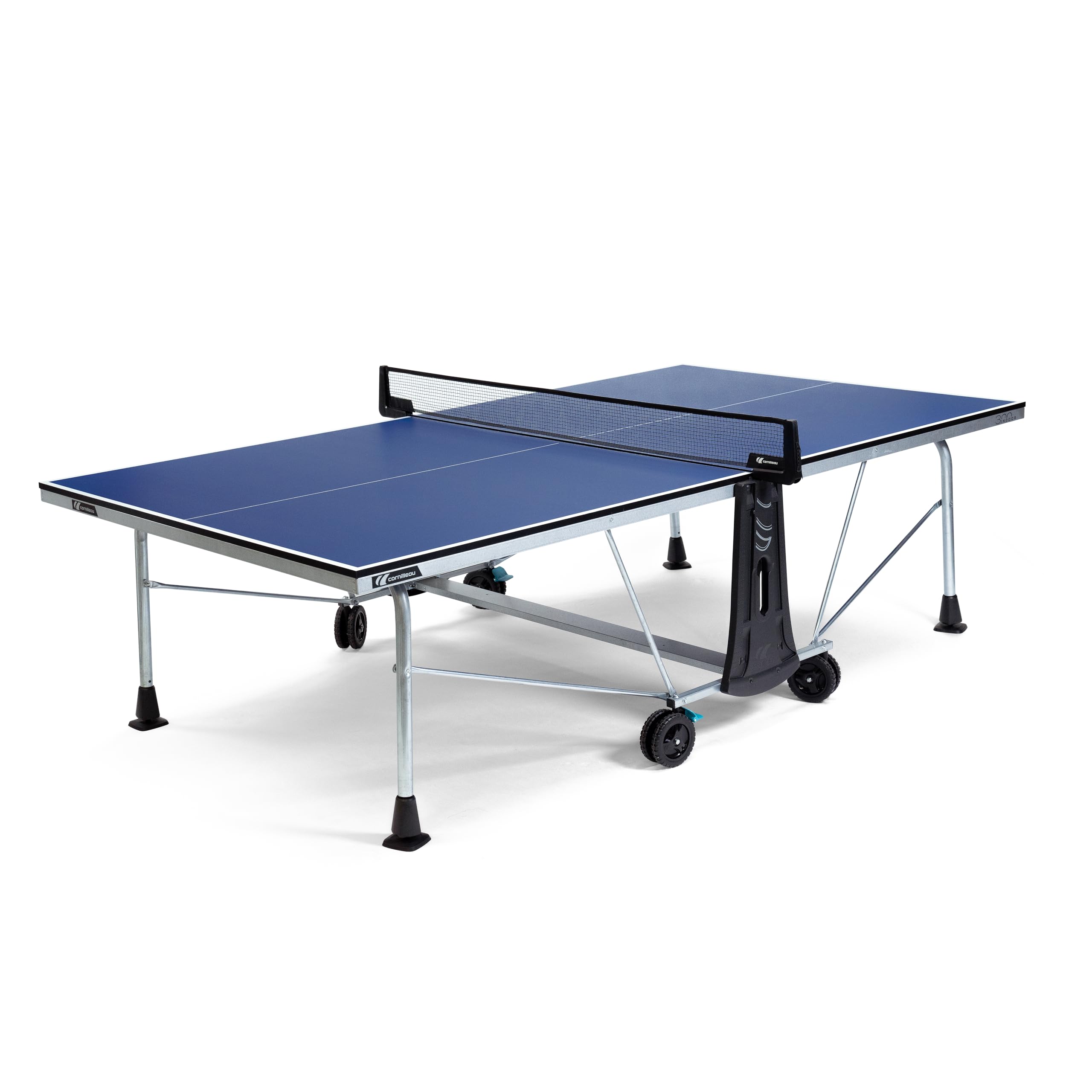 Cornilleau – Mesa de ping pong interior para interior Oisir 300 Indoor – Made in France – Azul o gris