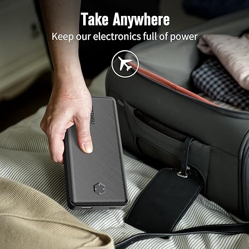 Miniatura 2 de Cargador portátil, delgado 20000 mAh PD 20 W, USB C entrada y salida de batería de carga de alta velocidad, cargador externo compatible con iPhone