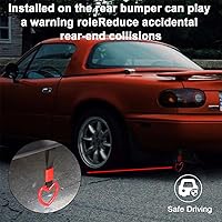 Vista 5 de Fekey&JF 2 piezas de anillos Tsurikawa. Correa de mano en forma de corazón, anillo de advertencia del parachoques trasero. Mango japonés