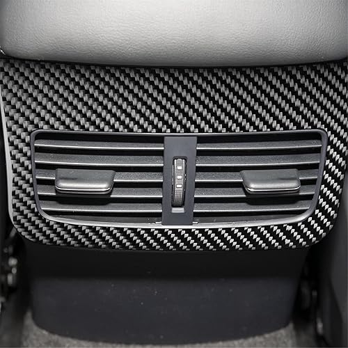 Miniatura 4 de Cubierta de marco de panel interior de fibra de carbono compatible con Mazda 3 Mazda3 Axela 2019-2022 (ventilación de aire trasera exterior 08)