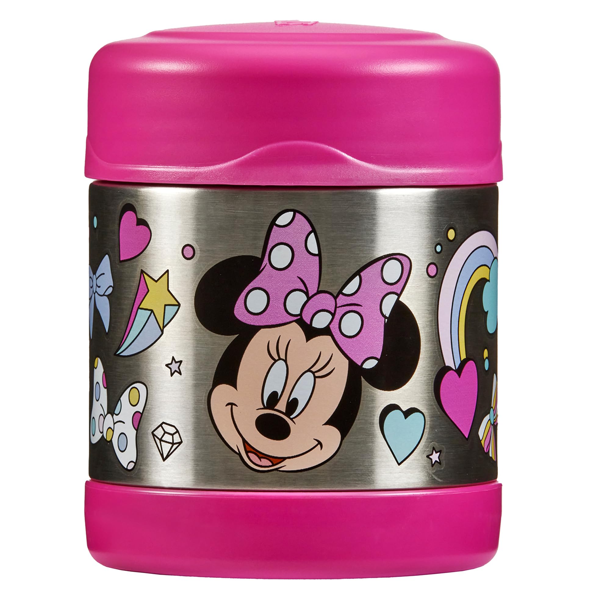Thermos kids FUNTAINER Thermobehälter für Essen 300ml, Disney Minnie Maus - Edelstahl, absolut dicht, hält Speisen 5h heiß & 7h kalt, BPA-frei, ideal für Schule und Kita