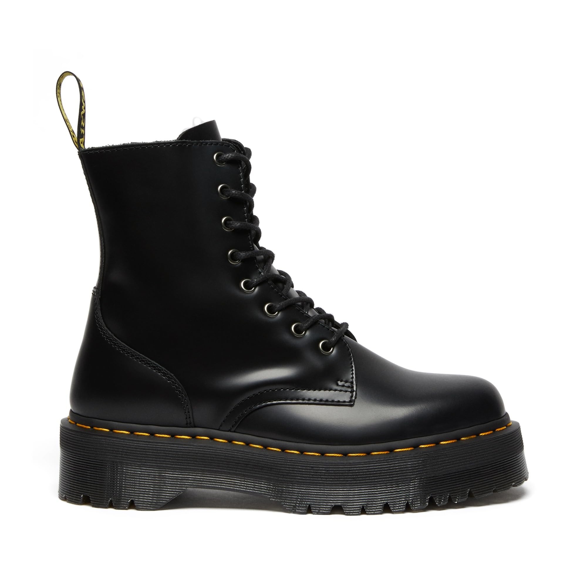 Dr. Martens JADON Scarpe Stringate Basse Brogue Unisex-Adulto, Nero (Black Polished), 39