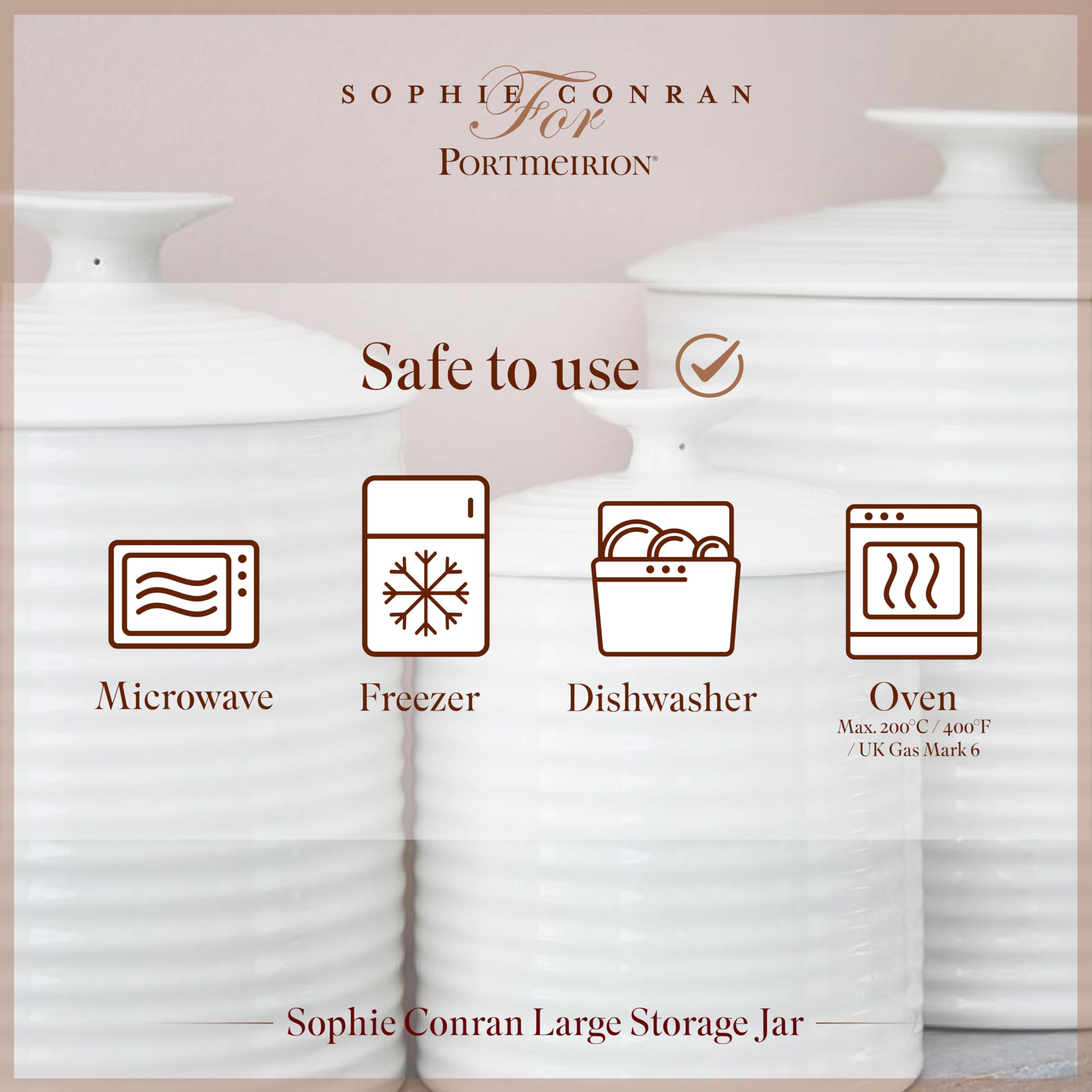 Portmeirion Home & Gifts Sophie Conran Cannister (bianco, uno)