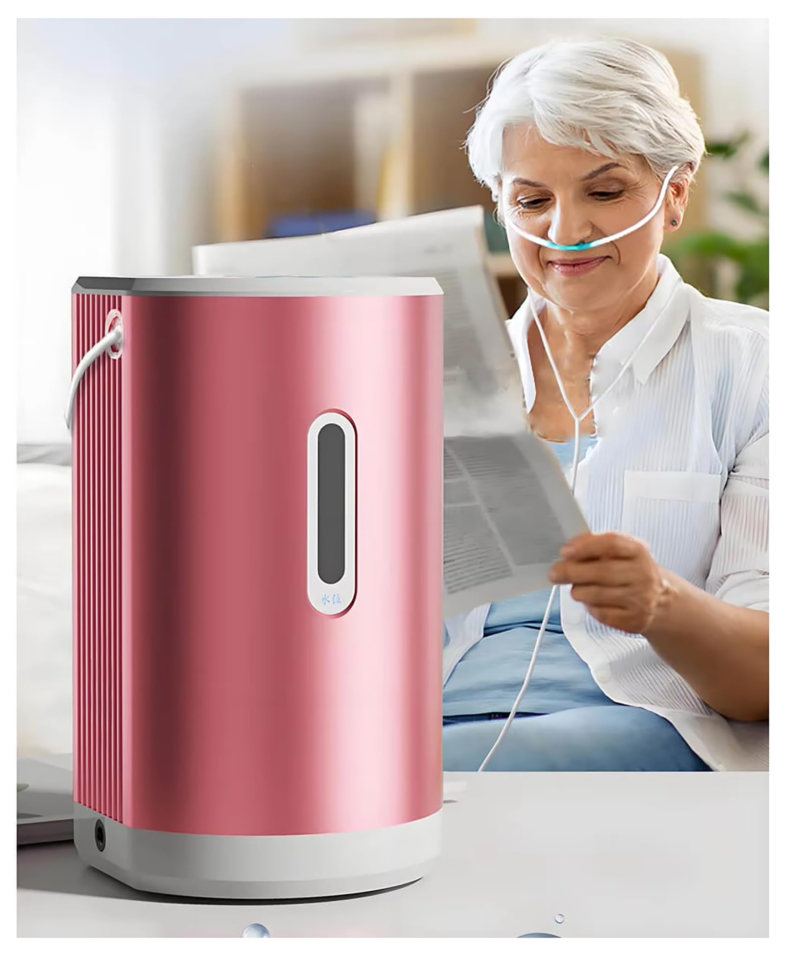 Inhalator Bogatowodorowy, Przenośny Inhalator Wodorowy Do Użytku Domowego, Generator Gazu H2, Inhalator Do Terapii Wziewnej H2 Z Wyświetlaczem Lcd 225ml/min