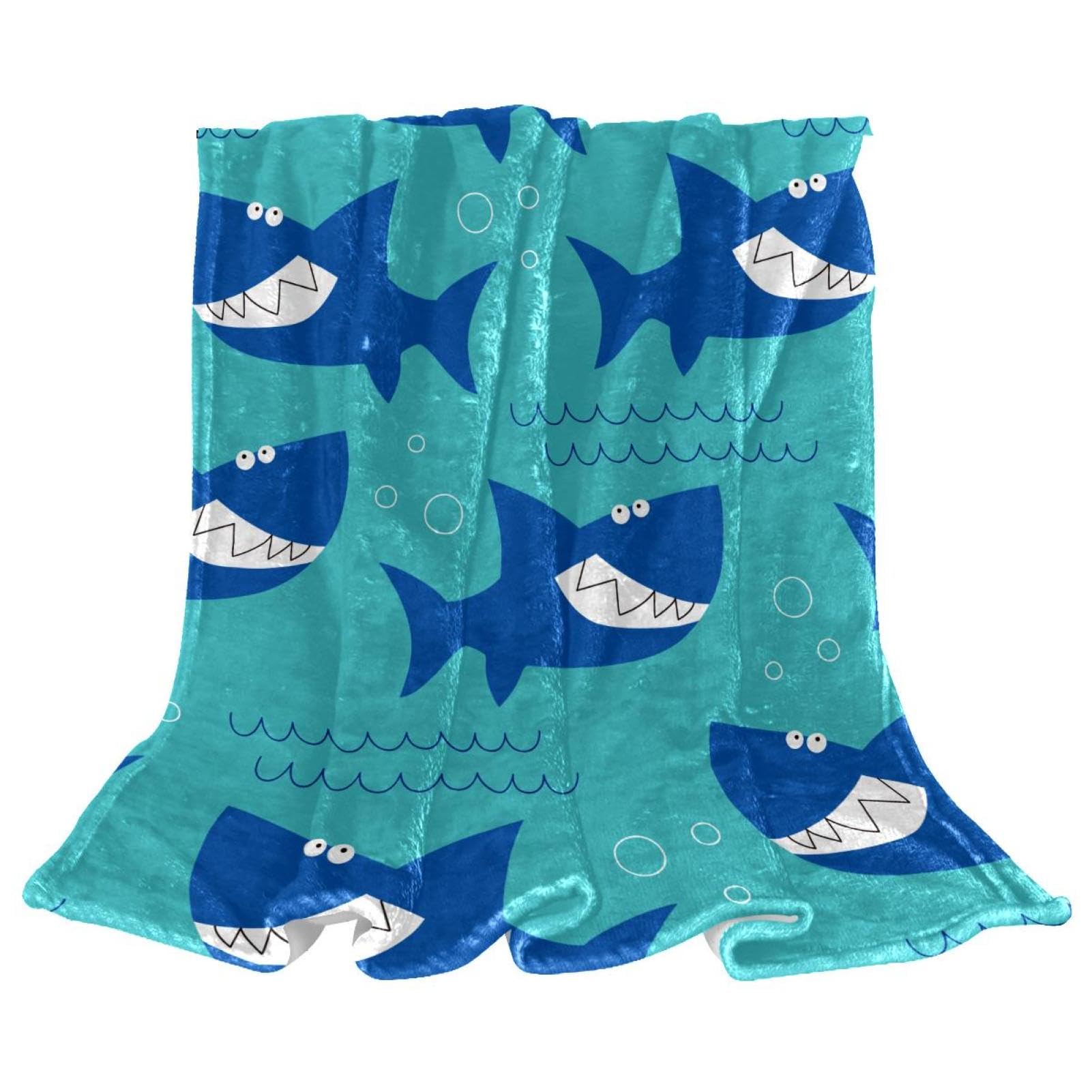 Couverture polaire requin océanique drap de lit chaud et grand plaid canapé