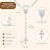 Collar de Rosario de Oro para Mujer, Collar Y de la Virgen María bañado en oro de 14k | No se Opaca, Rosario Católico, Collar Religioso Ajustable, Joyería de Cruz, Regalo de la Virgen de Guadalupe 7