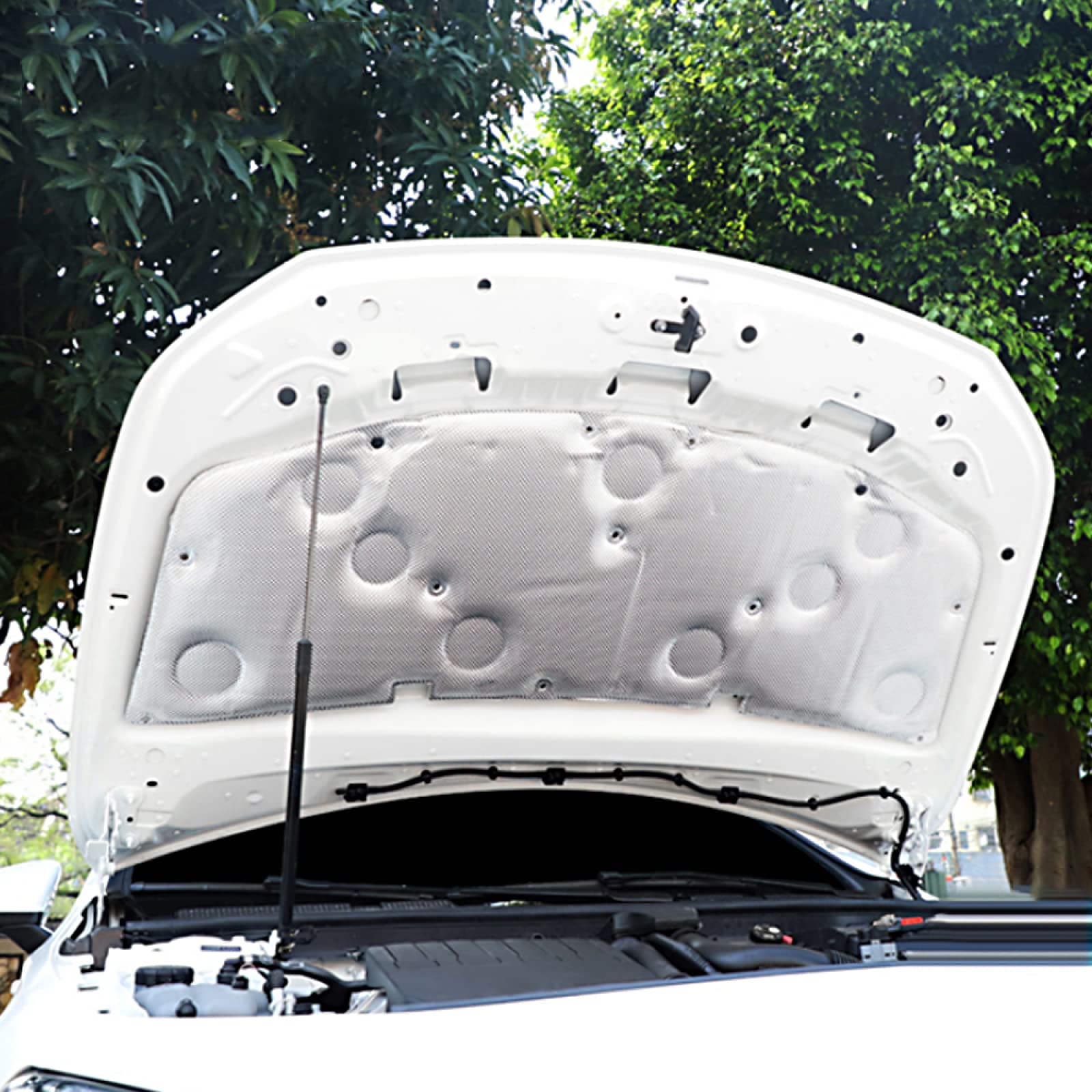 Tapis De Protection Capot Avant Pour Mercedes Classe A W176 (2013-2017) - Isolation Thermique Et Phonique, Coton, Réduit Chaleur Moteur - 5