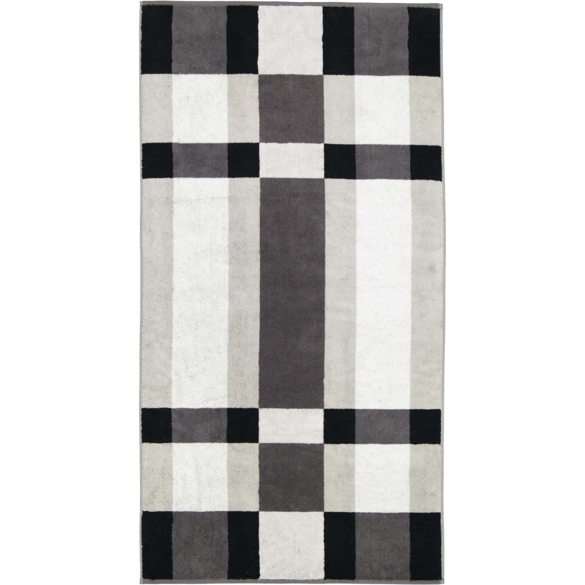 Cawö Home Ręczniki Delight Karo 6219 platyna - 77 ręcznik kąpielowy 70 x 140 cm