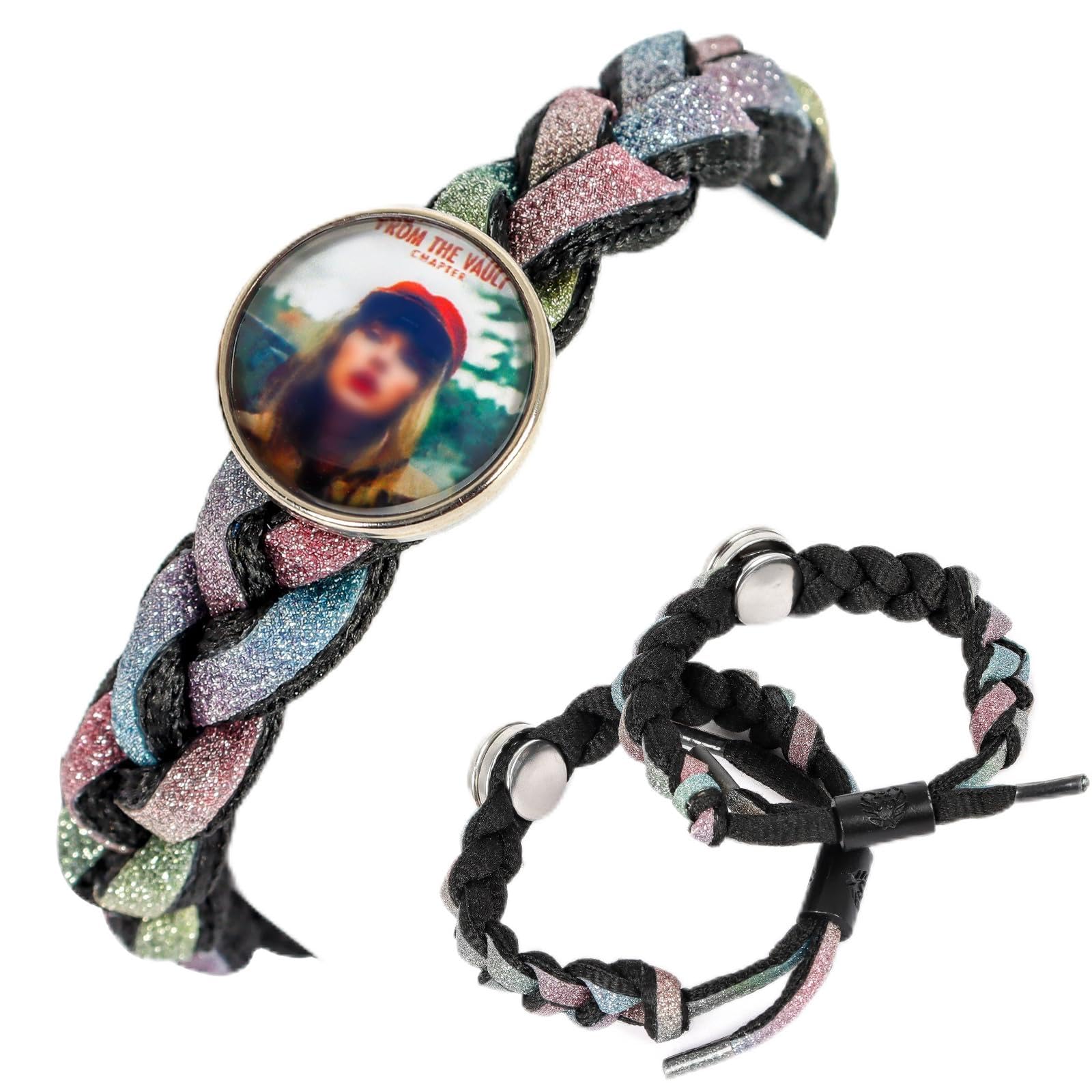 Taylor Bracelet Gifts for Music Lovers, Adjustable Hand Woven Bracelet A Present for Fans Girl, Pay Tribute to Sister Music Lover Singer Fans