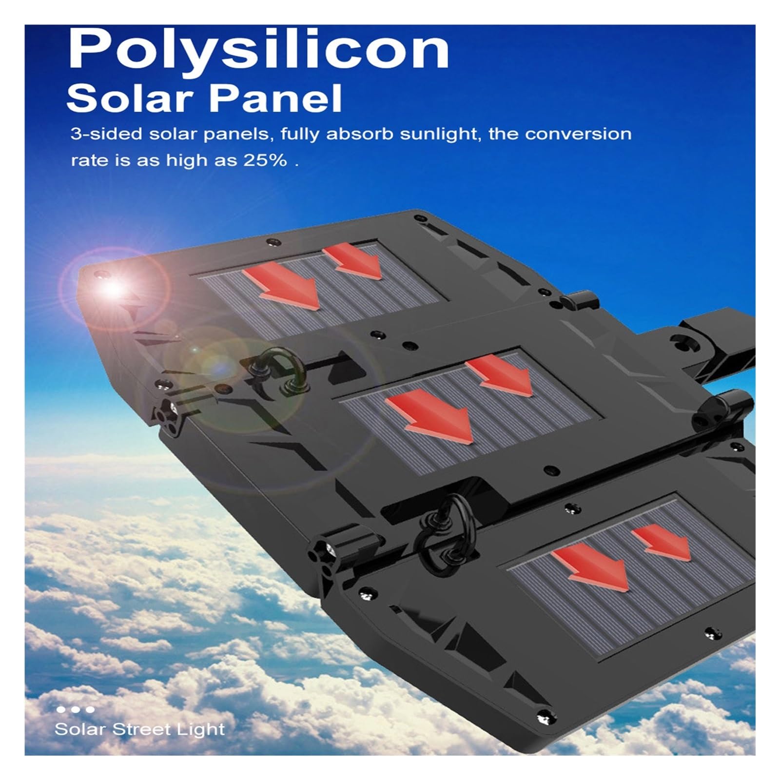 Lampy Solarne ZewnęTrzne, 10000 lm LED Solar światła parkingowe lampa słoneczna zasilany światłem słonecznym wodoodporny czujnik ruchu PIR oświetlenie uliczne do dekoracji ogrodu Bardzo Szeroki KąT śW