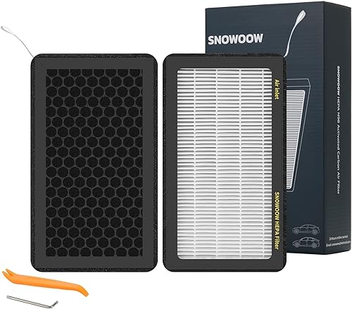 Filtro de aire HEPA modelo 3 modelo Y para Tesla modelo 3, paquete de 2 con repuesto de filtro de aire de cabina Tesla de carbón activado (2016-2024)