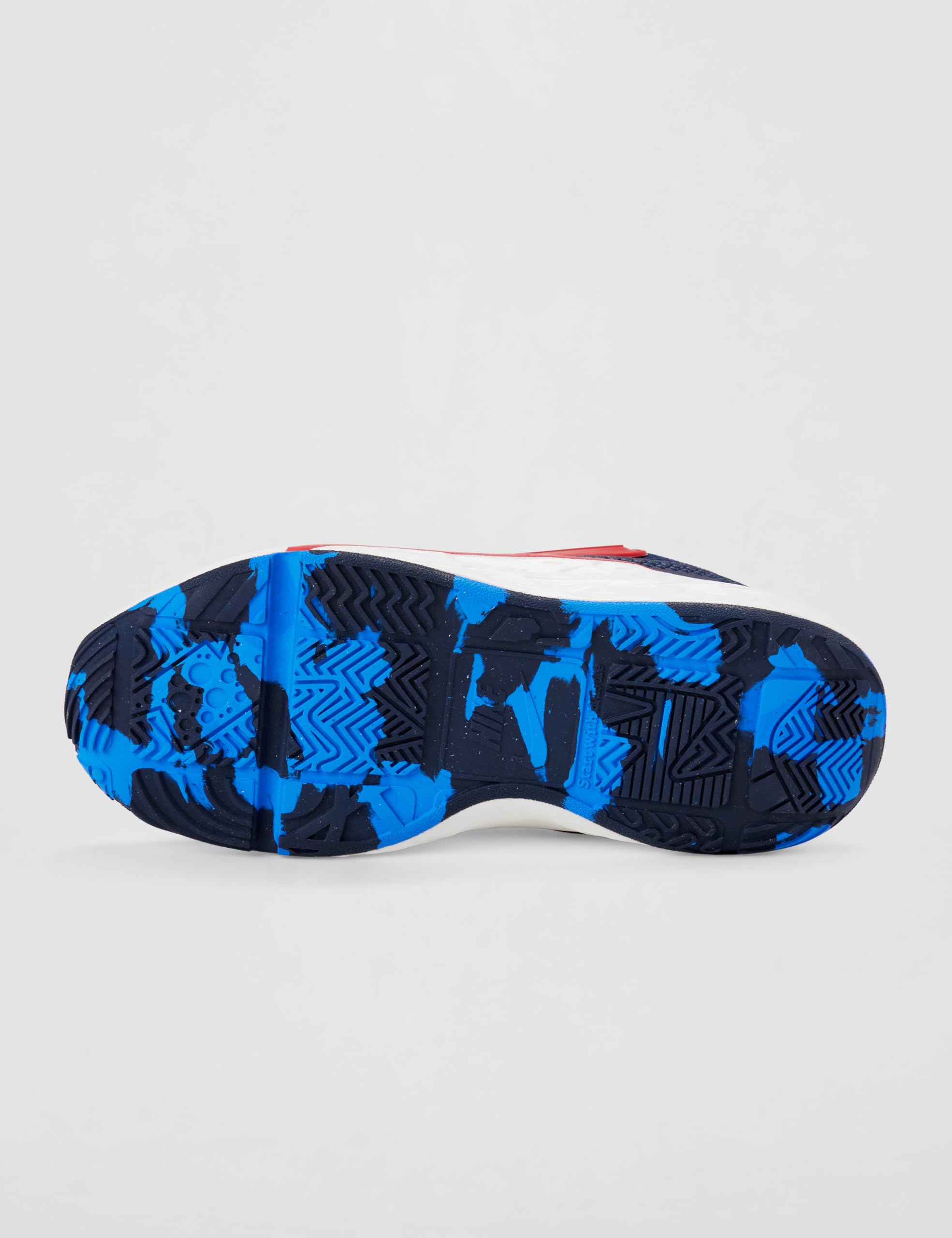 Nike Unisex Team Hustle D 12 Tm Navy/Sail-University Red-Photo Blue Basketball Shoes UK 6 2
