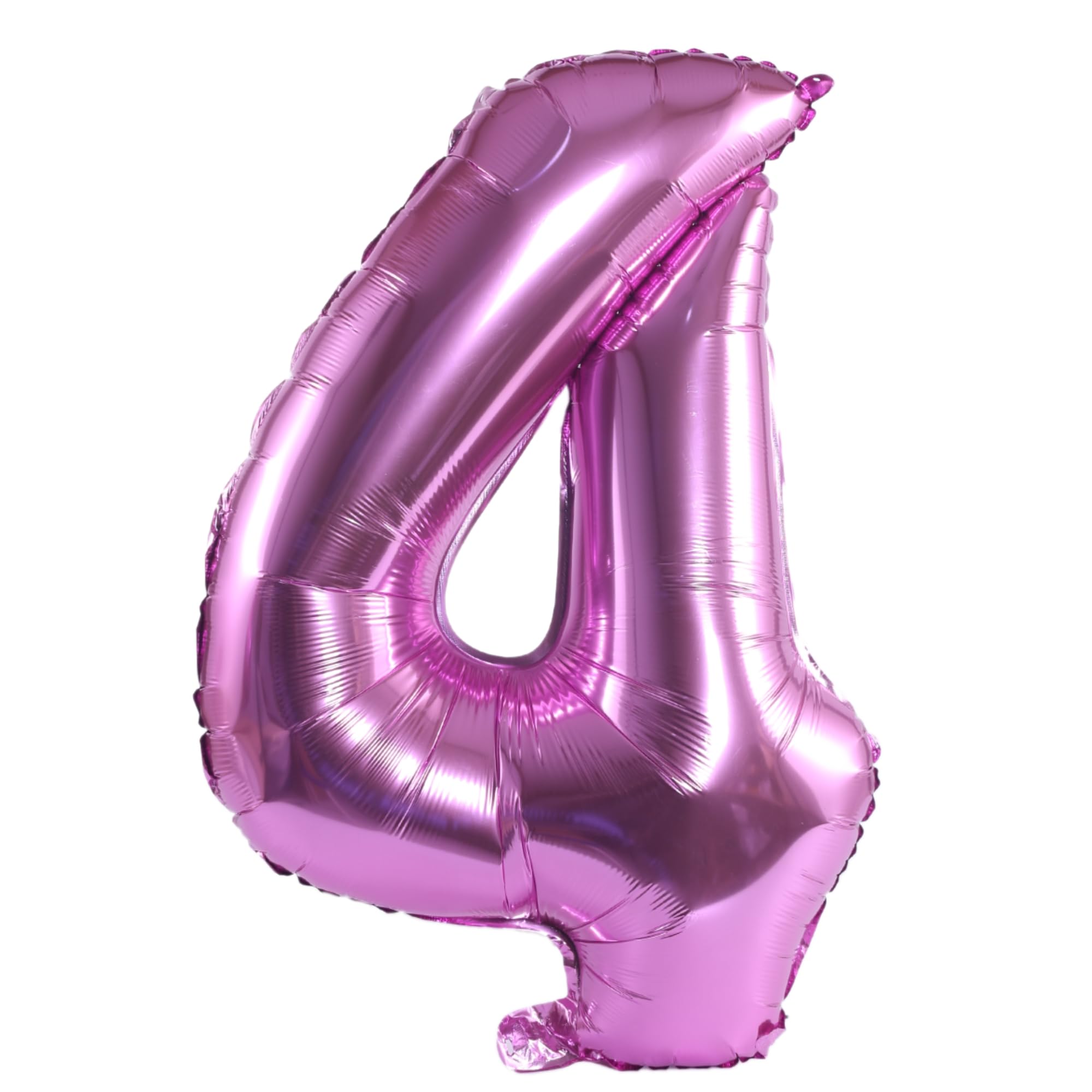 YPSelected 32 Inch Large Foil Helium Number Balloon Birthday Wedding Party 0-9 (Pink, 4)
