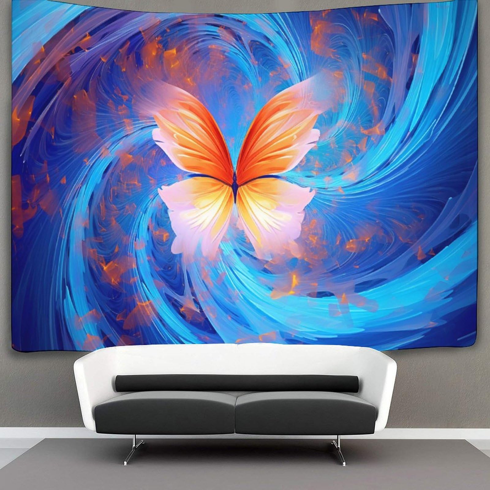 kaiyun 100cmx150cm Tapestry Butterfly Tapestries 3D Printing Wall Hanging Home Decorations