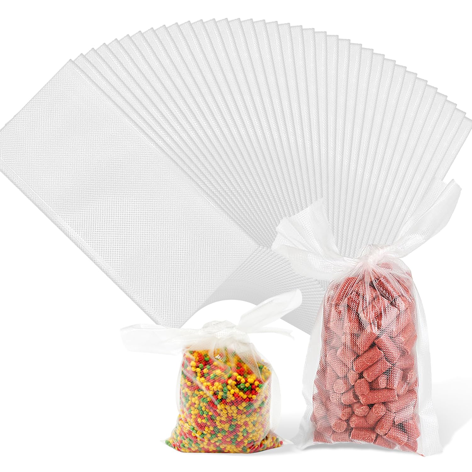 Dbuwqips 150 Pcs Pva Bags 70×100mm Water Soluble Pva Bags Carp Fishing Carp Fishing Accessories Pva Mesh Carp Fishing Carp Bait Bag for Dissolving Fish Bait Pellet Bait Carp Bait