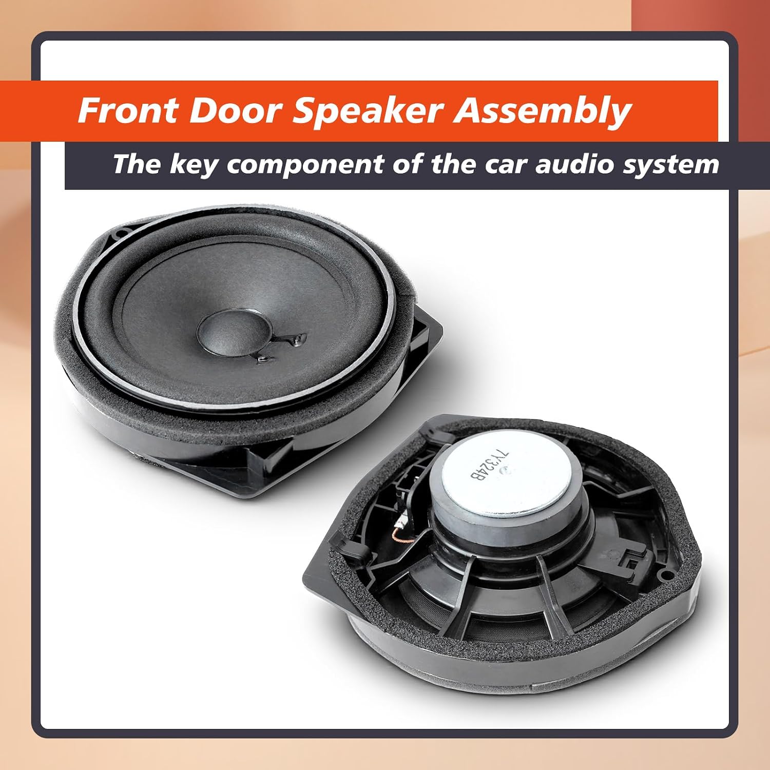 39120-TA0-A01 Front Door Speaker Assembly Compatible with Honda Civic Accord CRV Odyssey Pilot 2008-2025 Car Audio Speaker Accessories Replace 39120-SNA-A01 39120TA0A01 39120SNAA01
