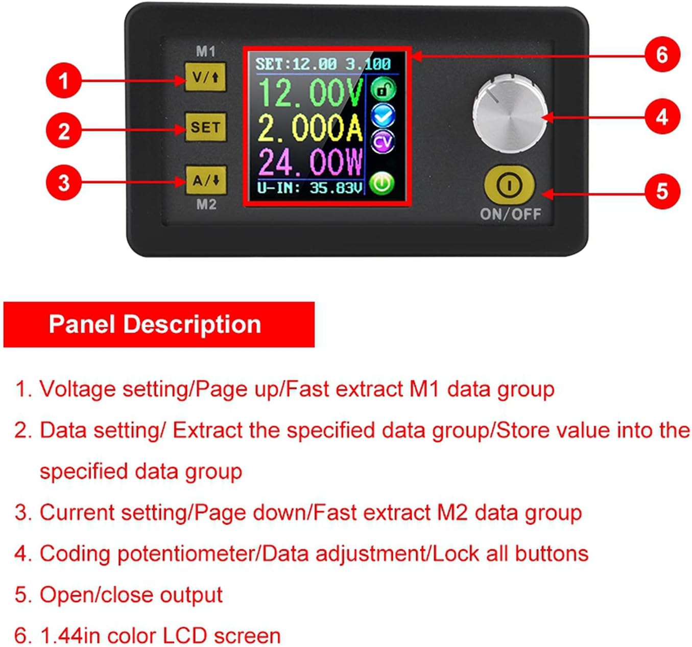 Best Deal Power Module+Display Module Walfront Digital Programmable Step-Down Converter Power Module LCD Display Constant Voltage Current Buck Converter(DPS5020) Exclusive Discount 🔥 Power Module+Display Module Walfront Digital Programmable Step-Down Converter Power Module LCD Display Constant Voltage Current Buck Converter(DPS5020)