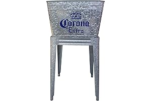 Leigh Country Corona MC 47940 Galvanized Steel Wash Tub Stand, Silver