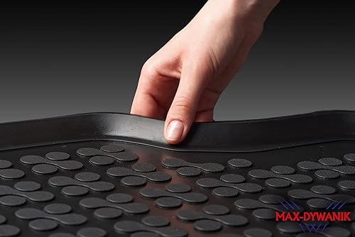 Miniatura 6 de REZAW-PLAST Premium Rubber Cargo Mat for Volkswagen Passat B5 1998-2005 Sedan Only All Weather Rubber Trunk Liner Odor GLS GLX Black