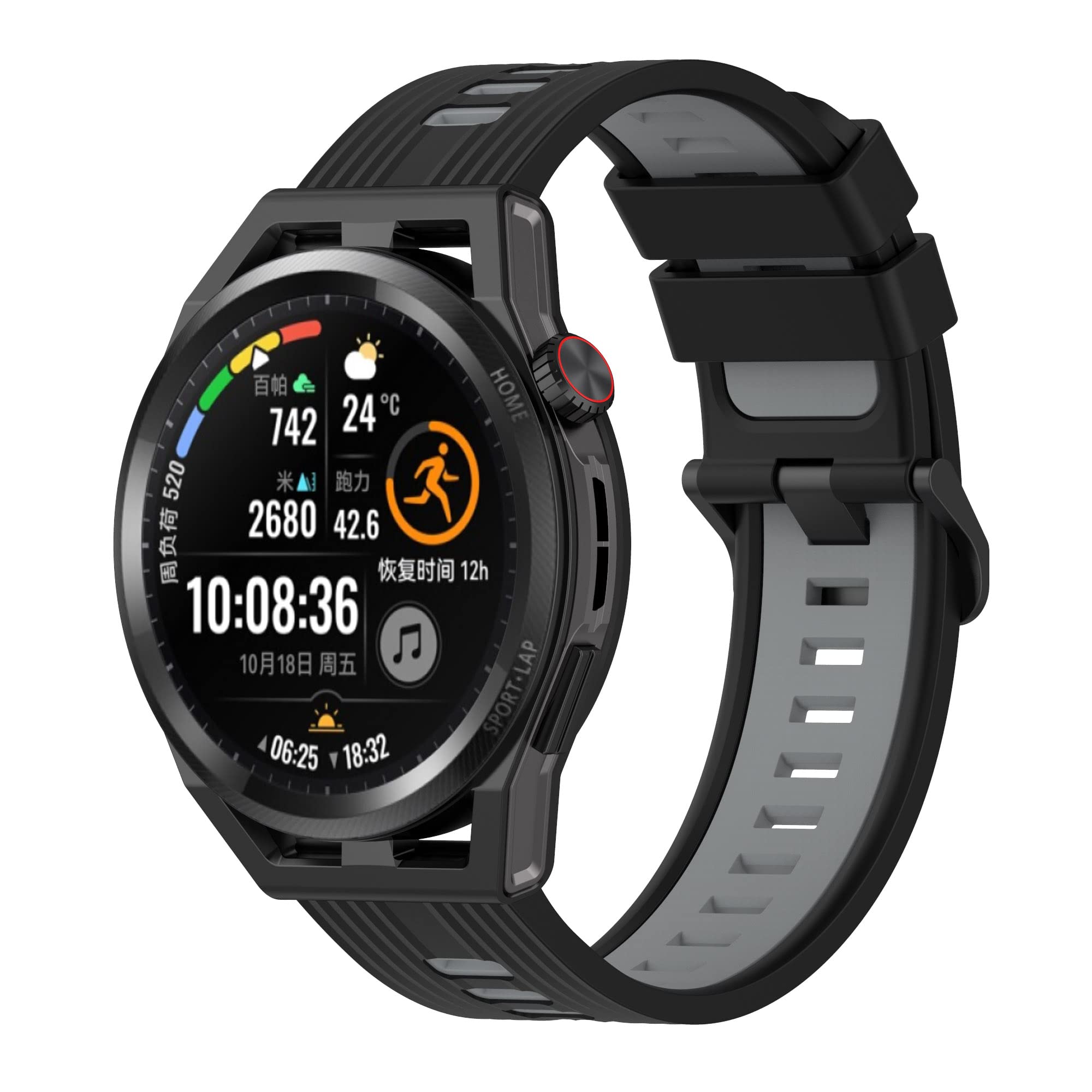 Tiggo 22mm Correa para Huawei Watch GT3 46mm,Correas Reloj,Bandas Correa Repuesto,Silicona Reloj Recambio Brazalete Correa Repuesto para Huawei Watch GT Runner /GT2 46mm