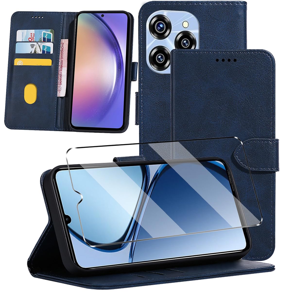 HuiYouMY 2-in-1 Case Compatible with Oukitel C50 Leather Phone Case