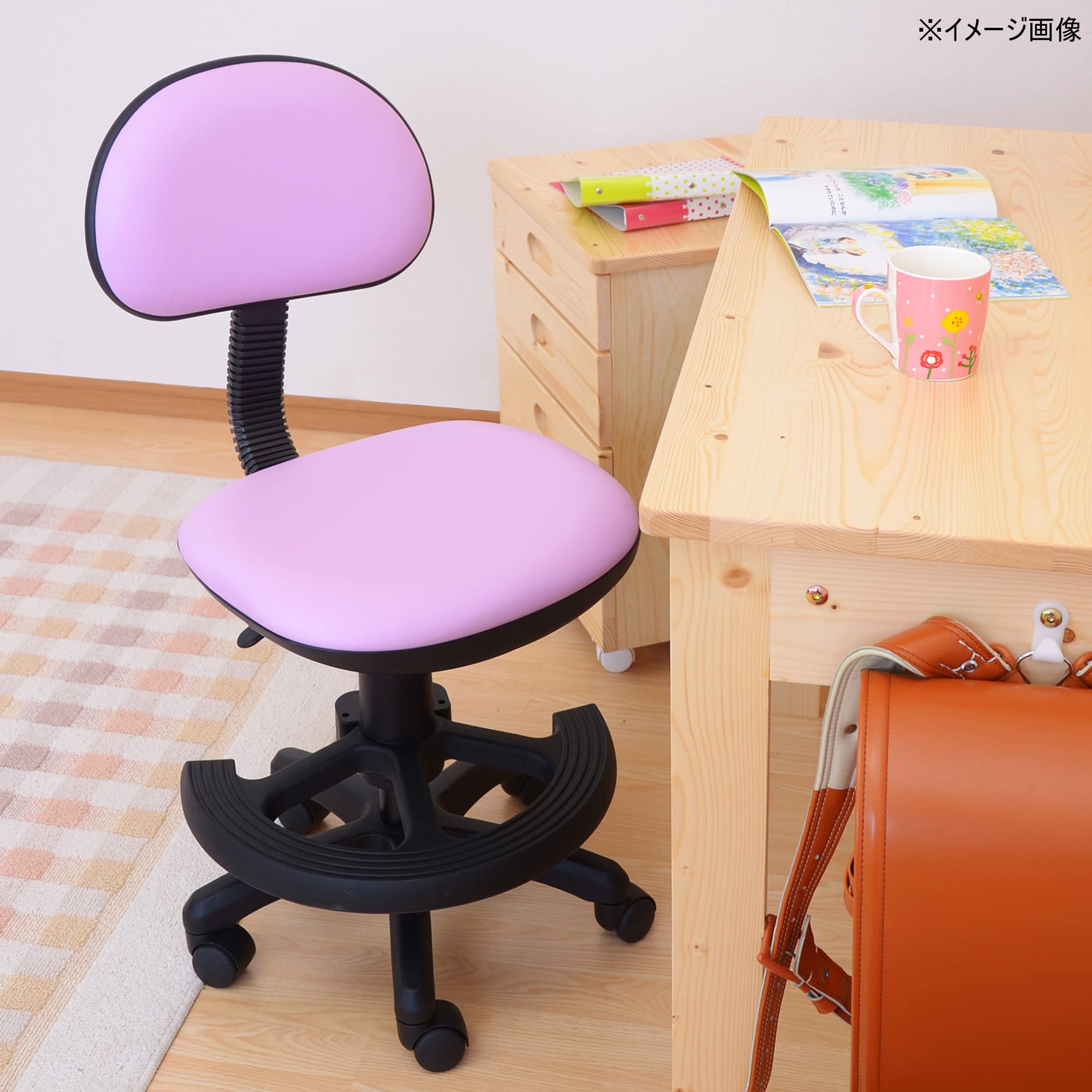 Amazon.co.jp: 関家具(Sekikagu) 学習チェア 合成皮革 パープル ホップ