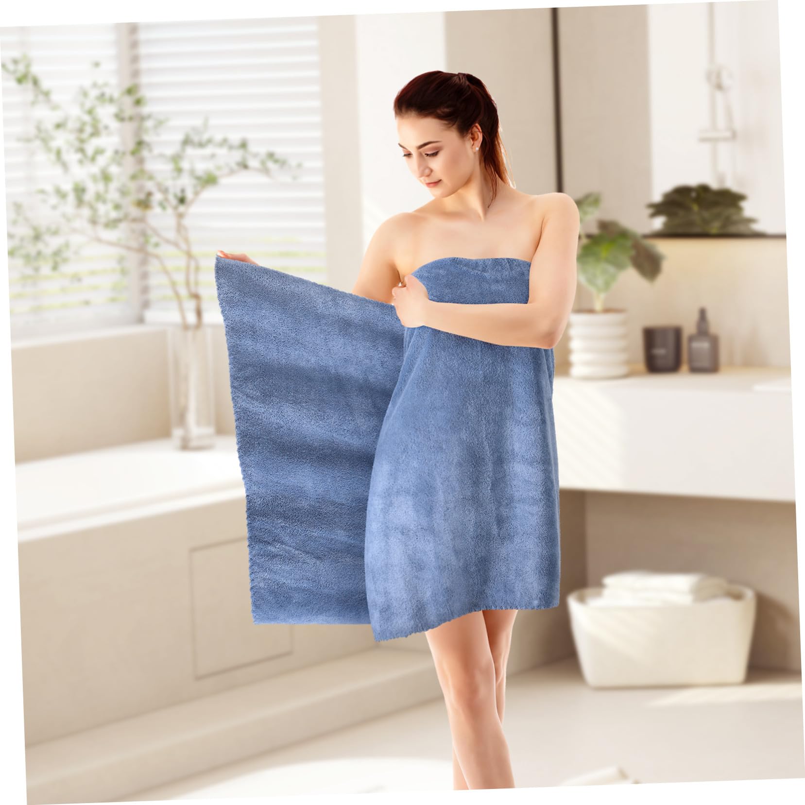Toalla de Baño de Microfibra 5 Piezas, Suave y Absorbente