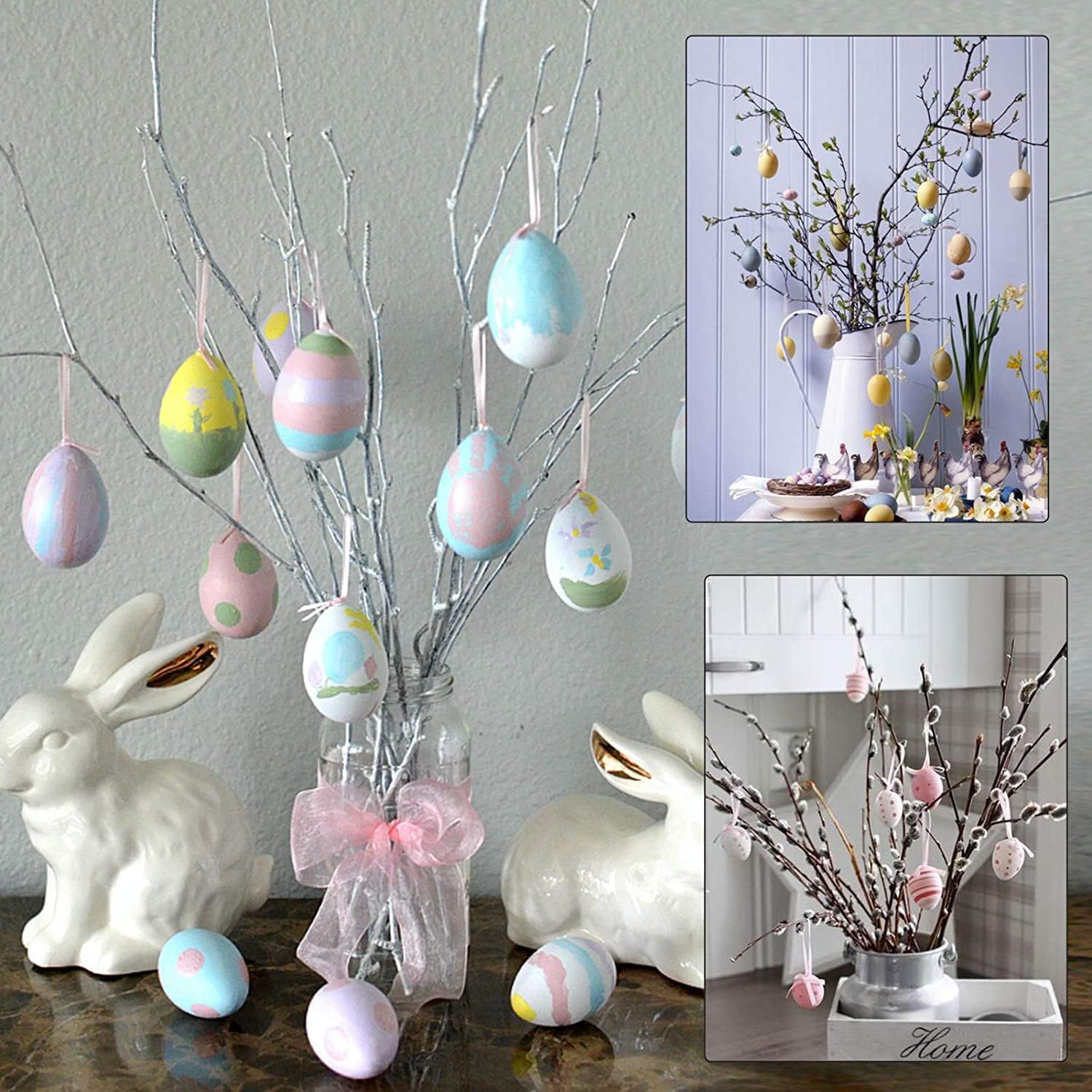 IDEALHOUSE 130pcs Easter Eggs Decoration Foam Stickers Set - Image 4