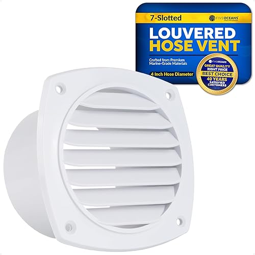 Miniatura 1 de Five Oceans Ventilación de lancha  Ventilación de manguera con listones ranurados, ventilación de cubierta de barco, manguera de aire a través de la