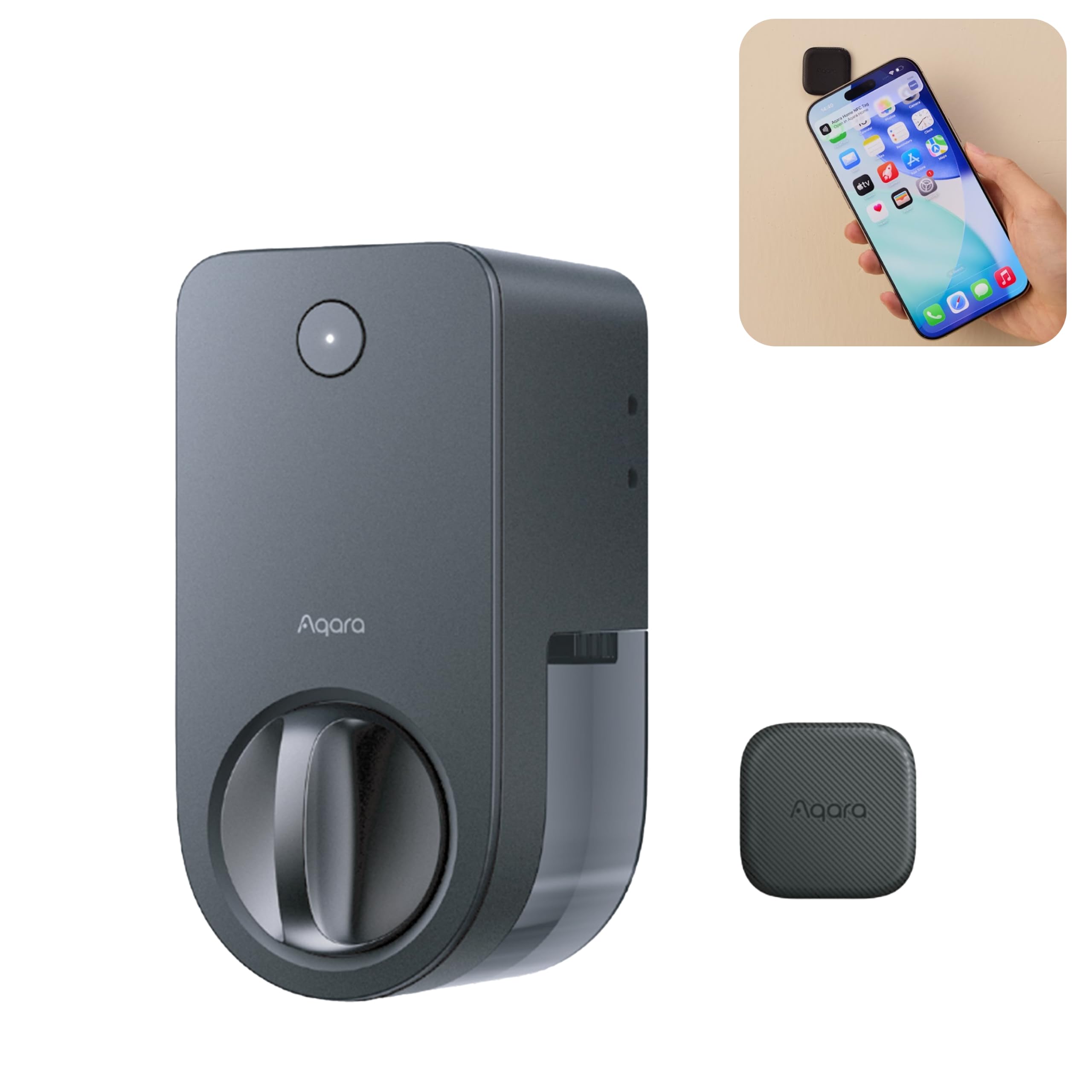Amazon.co.jp: Aqara J200 スマートロック NFCタグ解錠 アプリによる