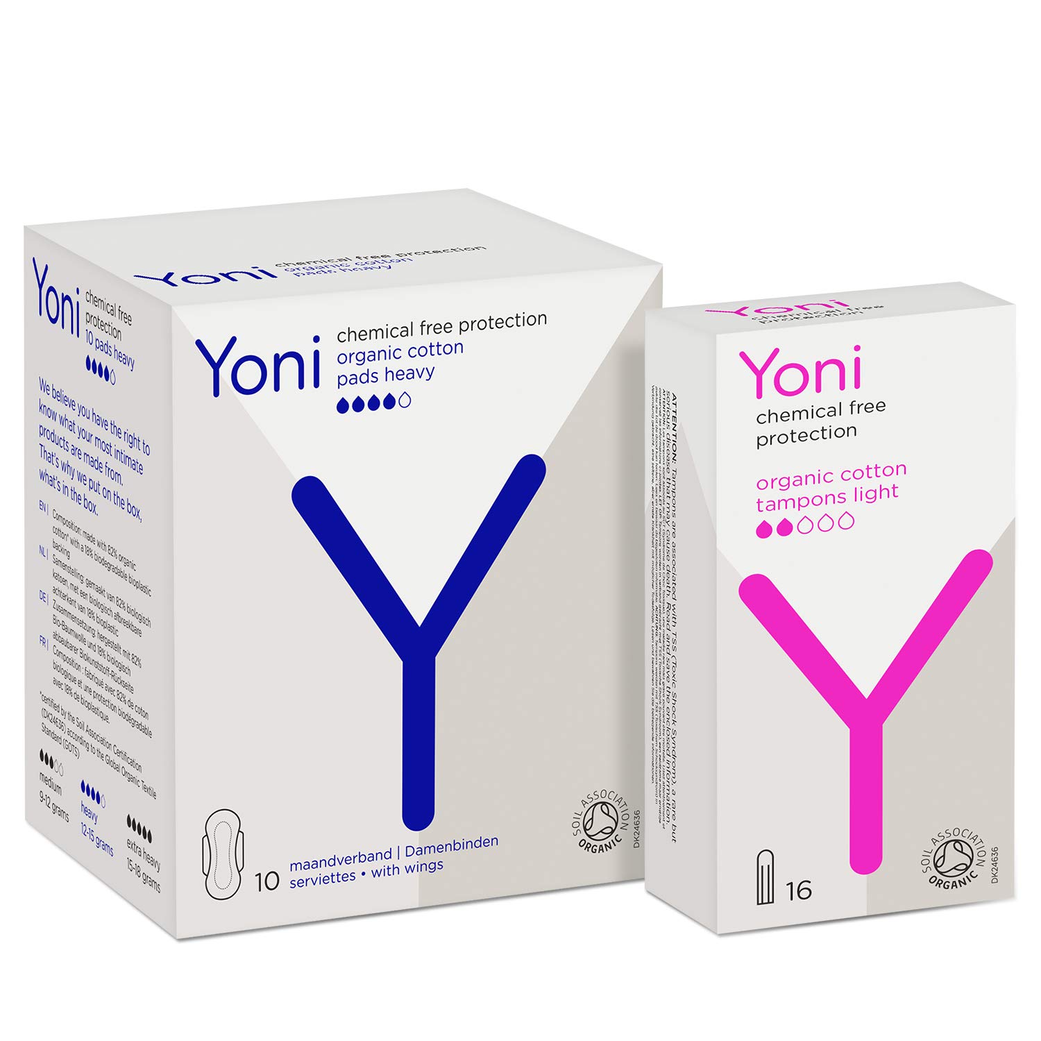 Buy Yoni Sanitary Pads Heavy Flow & Tampons Light Flow Organic