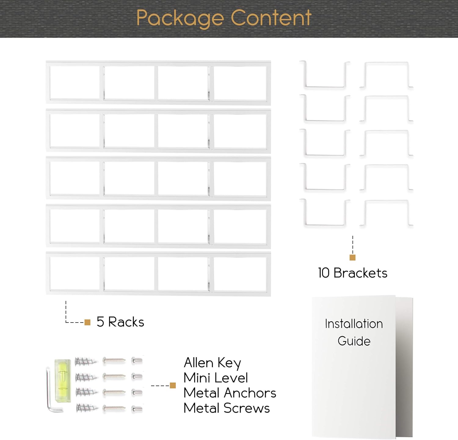 Hоt Dеаlѕ YouHaveSpace White Floating Shelves for Wall, 34 Inch Video Games CD DVD Storage Shelves, Metal Media Storage Shelf Set of 5 Buу 1 gеt 1 YouHaveSpace White Floating Shelves for Wall, 34 Inch Video Games CD DVD Storage Shelves, Metal Media Storage Shelf Set of 5