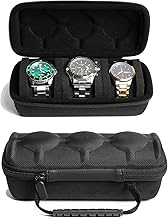 BOLDSTUFF Watch Organizer Premium Watch case Box Organizer with Hard Shell & Soft Foam | Watch Organiser box for men & women Fits Luxury Watches Up to 60mm (Specter Series)