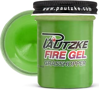 Pautzke Bait Co. Fire Gel - Grasshopper Scent, 1.65 oz - Professional Strength Fishing Attractant for Flies, Lures, and Bait - Versatile & Easy to Apply