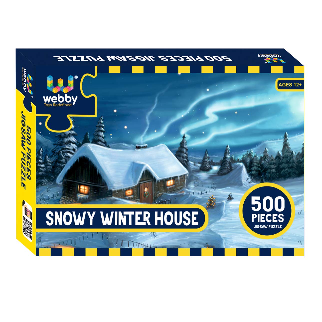 Webby Snowy Winter House Jigsaw Puzzle, 500 Pieces