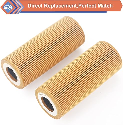Miniatura 6 de 2 filtros de aceite de motor compatibles con Audi Porsche VW Vehicle 2005-2018 A4 A5 A6 A7 A8 Quattro Q5 Q7 S4 S5 SQ5, 2011-2017 Cayenne Panamera,