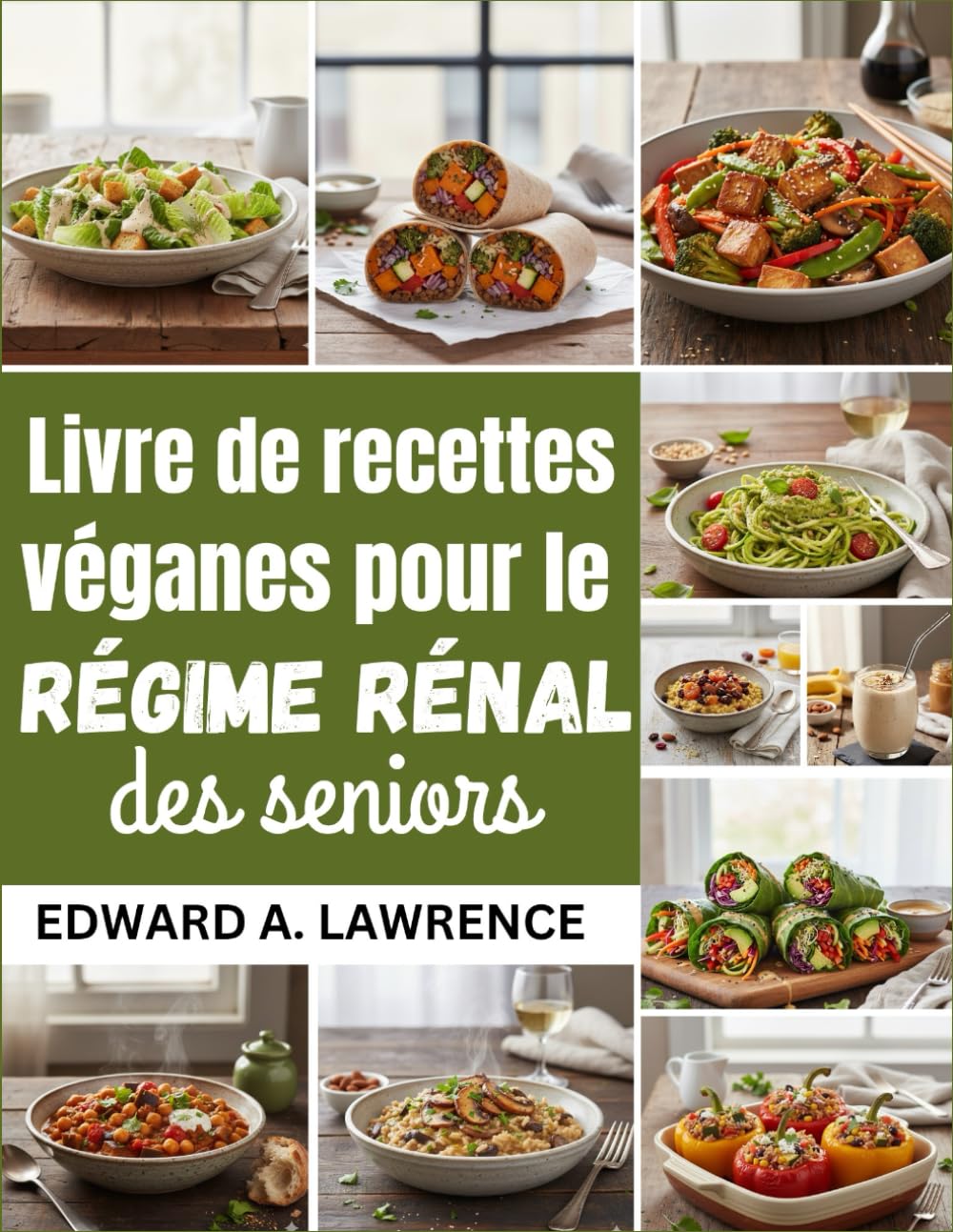 Livre de recettes véganes pour le régime rénal des seniors