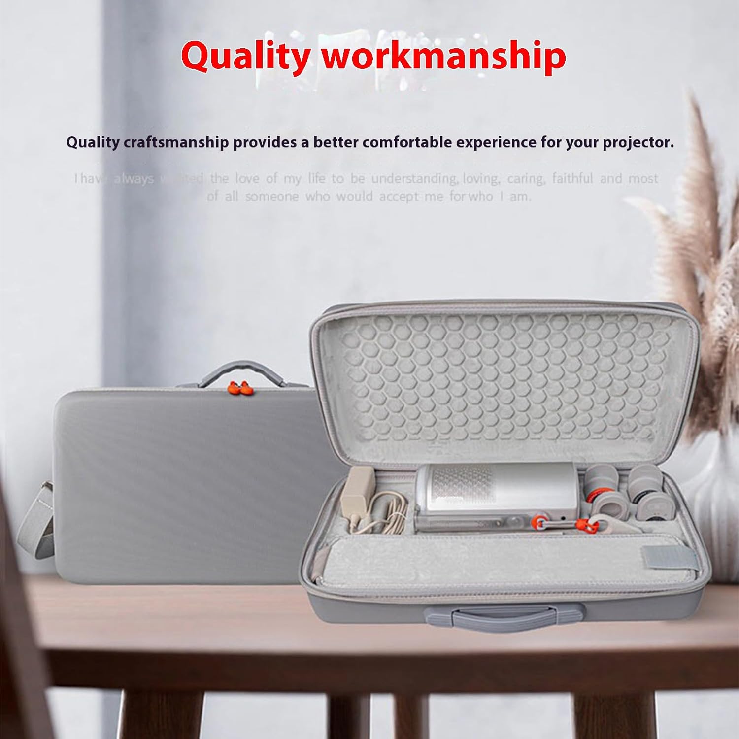 Compact Travel Friendly Carrying with Dedicated Accessory Slots & Reinforced Zippers Suitable for Play 6 Outdoor Projector Defense Bag