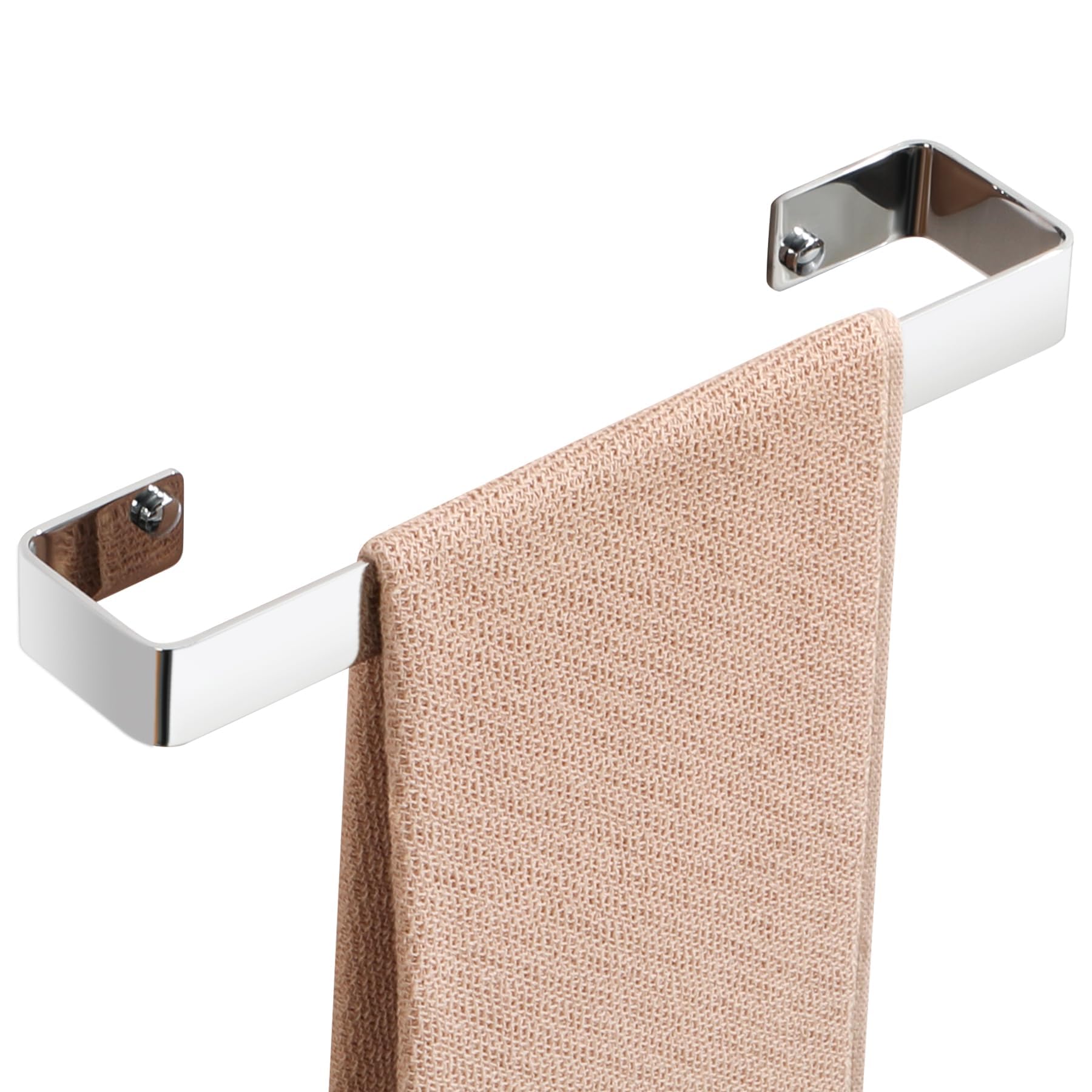 Mooche Chrome Towel Rail Wall Mounted, Hand Towel Holder, SUS304 Stainless Steel Small Towel Bar, Multi-Function Towel Rack for Bathrooms, Living Rooms, Balconies, Bedroom, Kitchen, 30CM