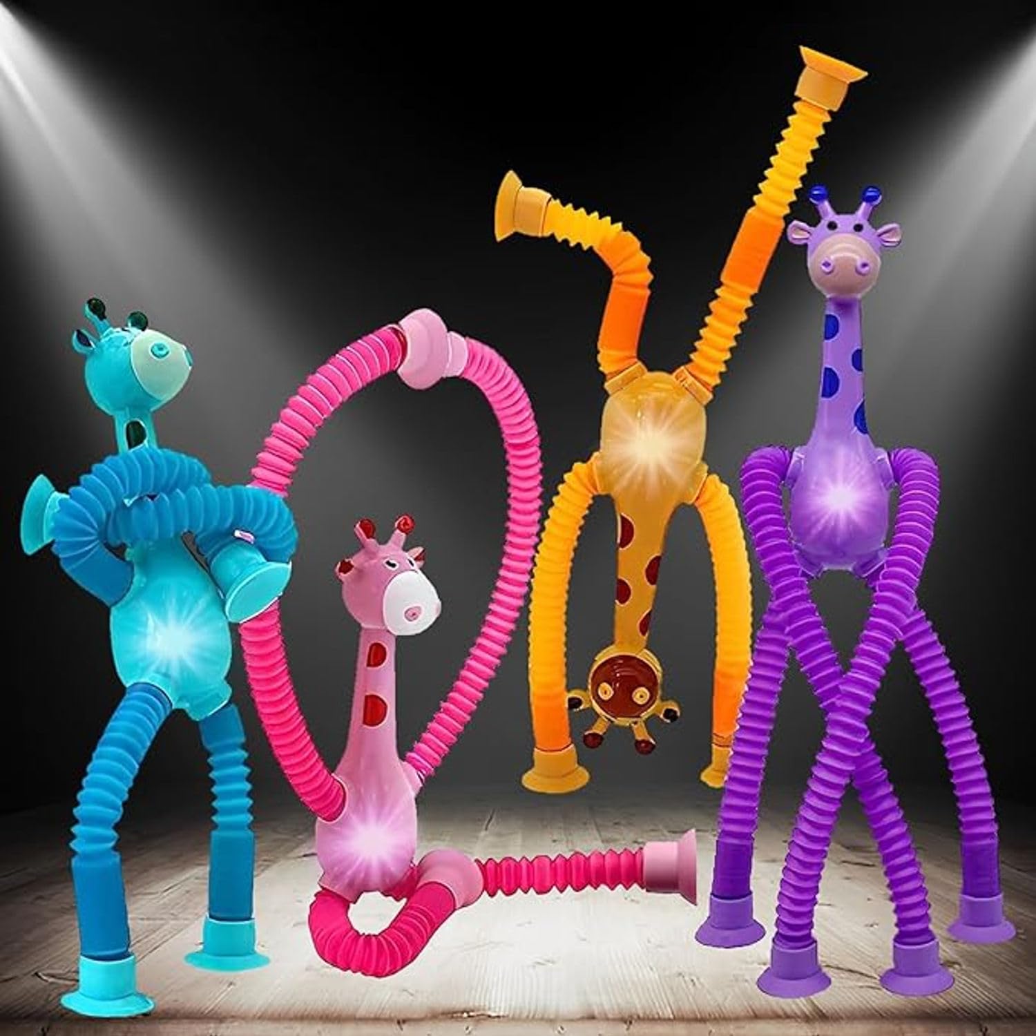 LISHER 2 Pieces Telescopic Suction Cup Giraffe Toy, Shape Changing Telescopic Tube Fidget Toys, Pop Tubes, Fidget Tubes Sensory Toys for Girls Boys (Giraffe) (B0CQTBCWJH) Amazon Price History, Amazon Price Tracker