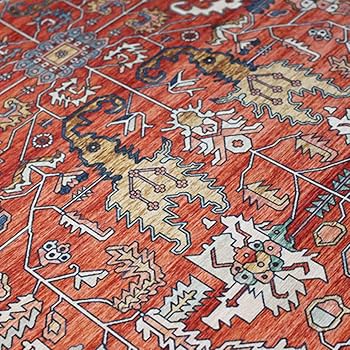 ペルシャ絨毯　2m×140 ラグ Amazon｜ペルシャ絨毯風ラグ カーペット 2畳 140*200cm 洗える