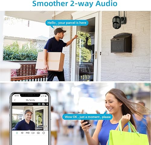 Miniatura 7 de ICSEE Cámara WiFi de seguridad 4K 8MP PTZ inalámbrica impermeable detección humana seguimiento automático CCTV con puerto de red, compatible con