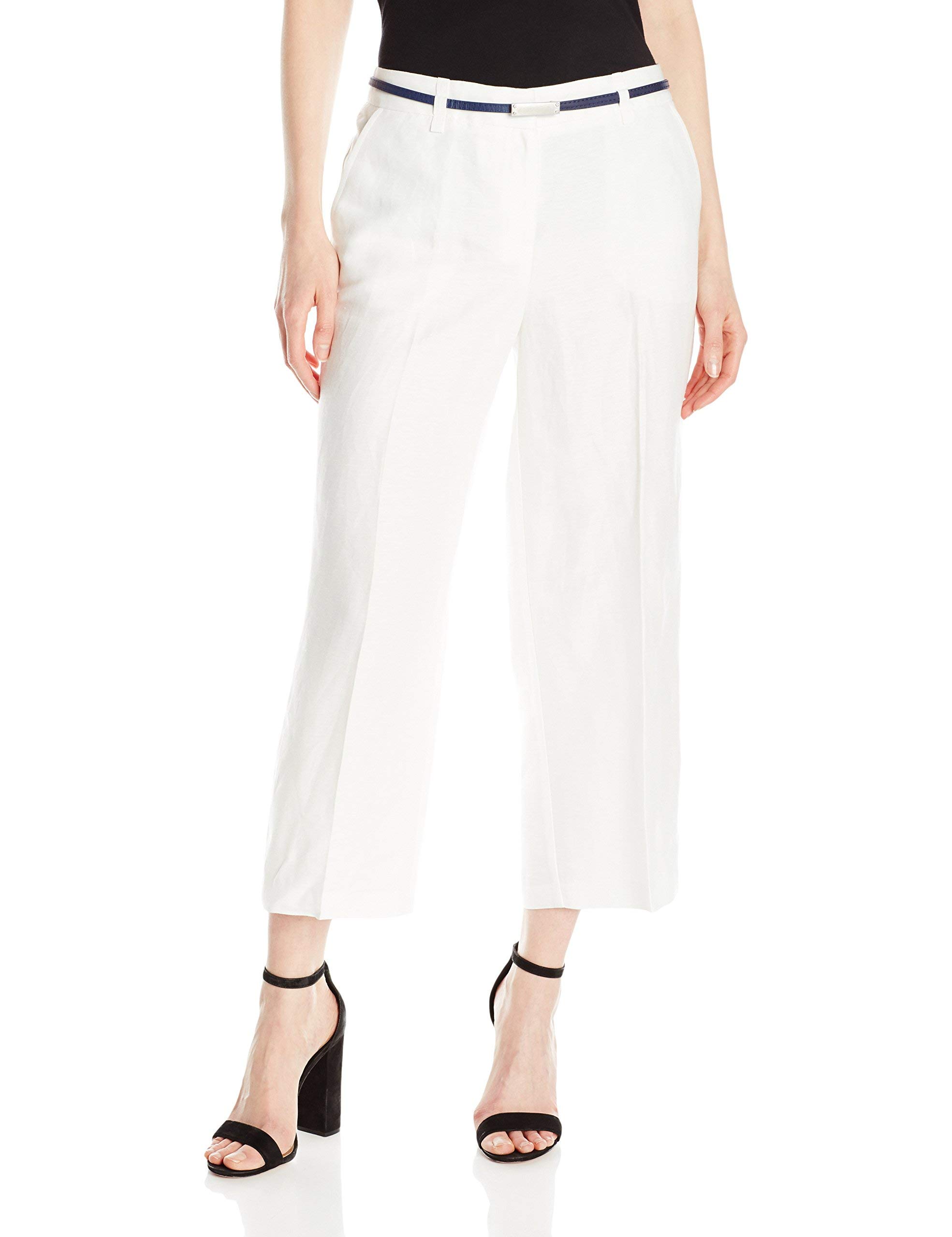 Jones New York Womens-Belted Culotte