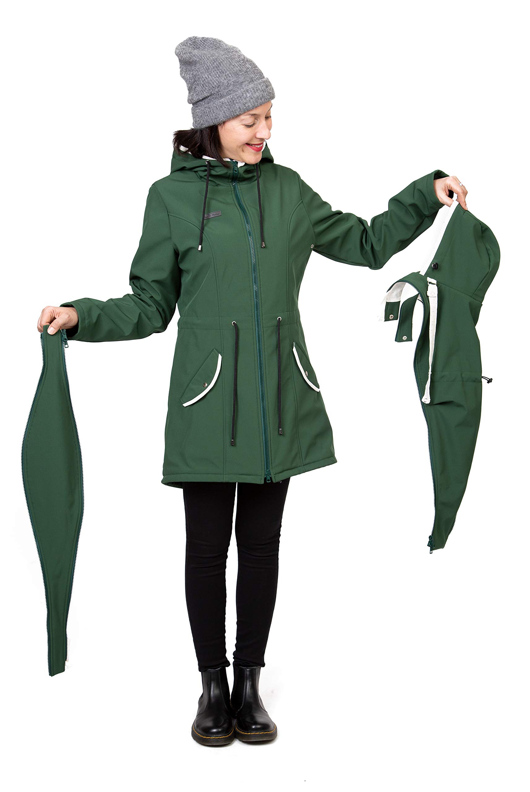 Viva la Mama Parka 4 in 1 da indossare sulla schiena o sul petto, softshell per tutte le stagioni – PINA