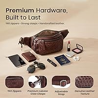 24時間以内発送 未使用品 希少カラー Leather Waist Bag Vilenca Holland Genuine Leather Waist Bag Unisex, Waist Bag for